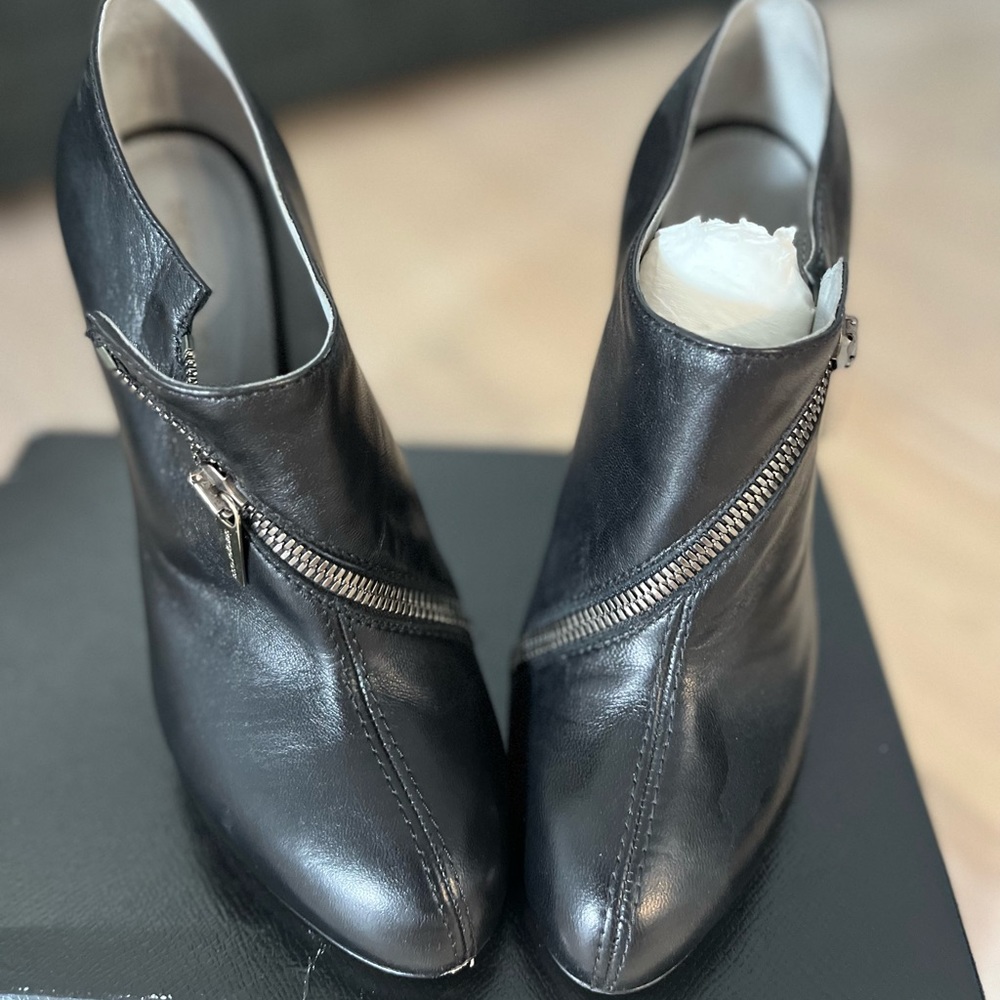 Sergio Rossi black ankle bootie